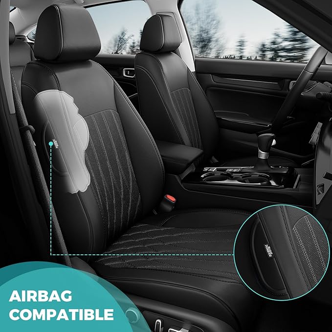 Seat Covers for Honda Civic Sedan 4DR Sedan EX 2022 2023 2024 2025.Faux Leather - Image 8