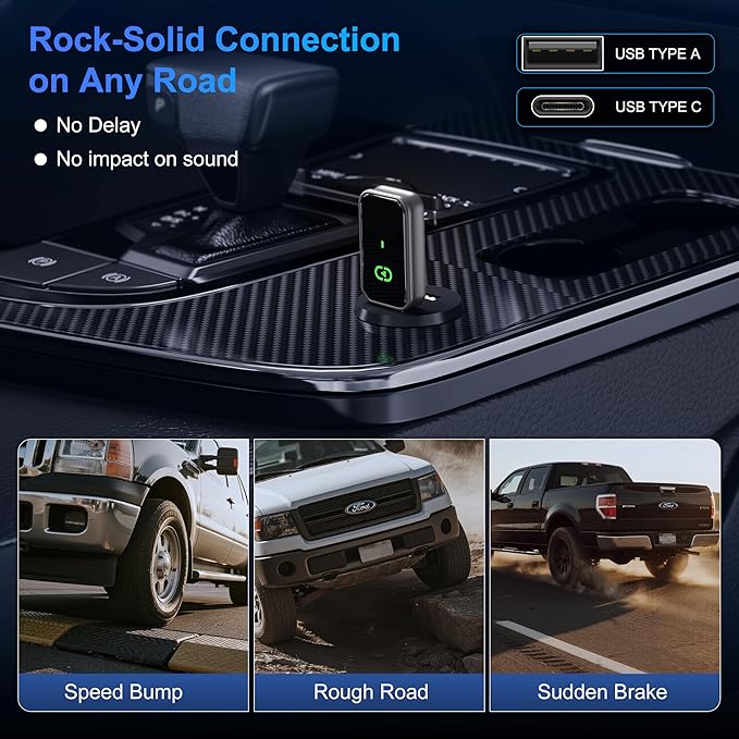 Wireless CarPlay Adapter 2025 Mini Size Multi-User Dongle Seamless Car - Image 3