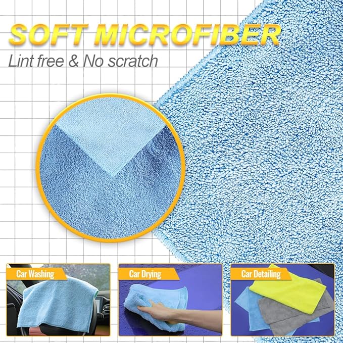 Microfiber Car DryingTowel, Exterior & Interior, Extra Soft, Reusable and - Image 4