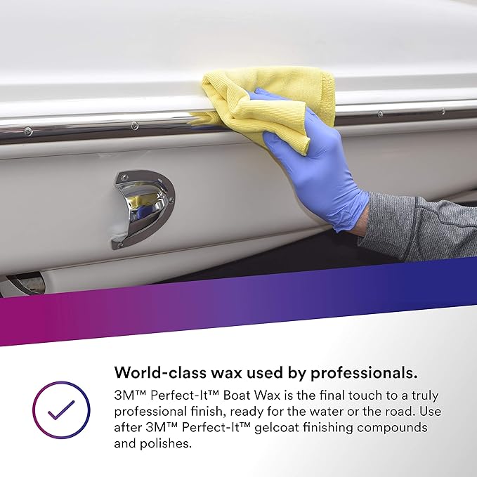 3M Perfect-It Boat Wax, 1 Quart, Contains Carnauba Wax, Protects against - Image 5