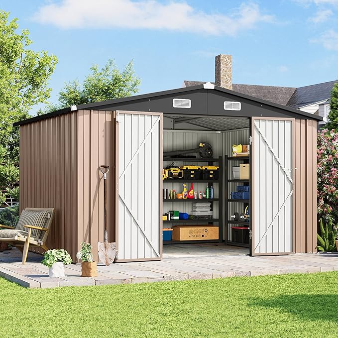 10x8 FT Outdoor Storage Shed by Breezestival