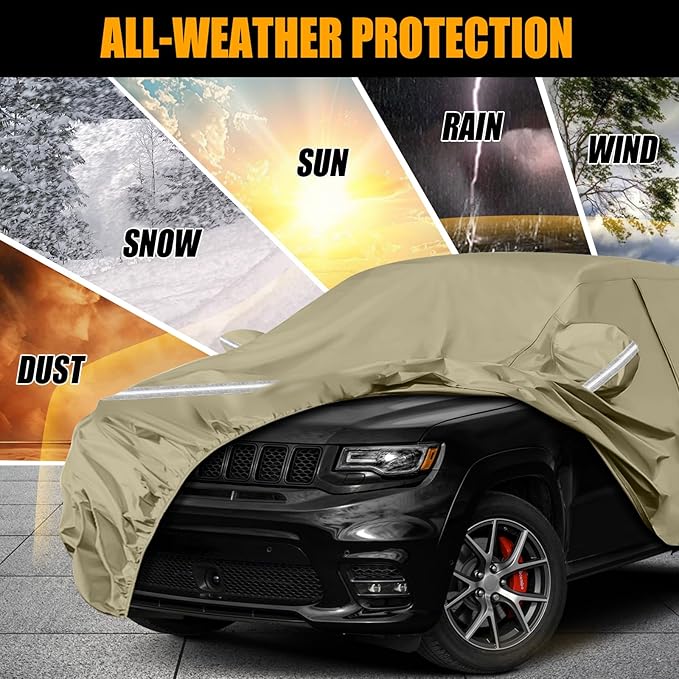 Waterproof Car Covers Replace for 2011-2025 Jeep Grand Cherokee, Windproof - Image 5