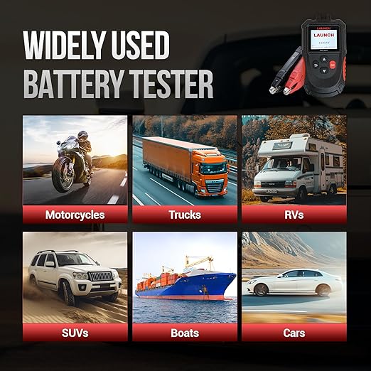 Car Battery Tester, Launch BST-560S 12V Digital Automotive Battery Load & - Image 7