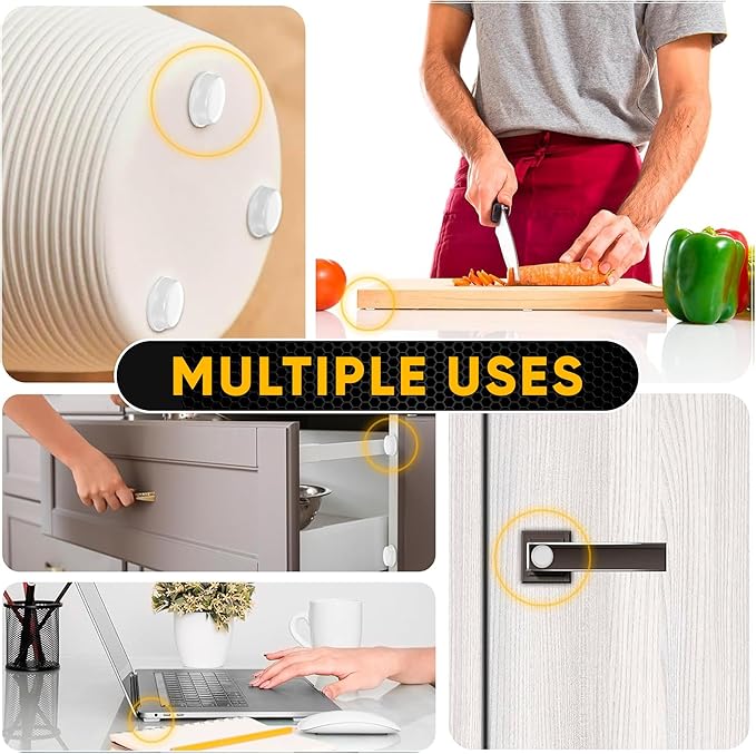 25 Clear Cabinet Door Bumpers - Image 4