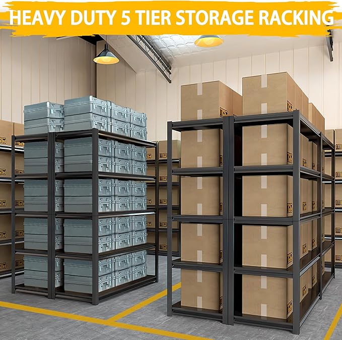 3000LBS Heavy Duty Garage Shelving Units and Storage, 5 Adjustable Levels - Image 7