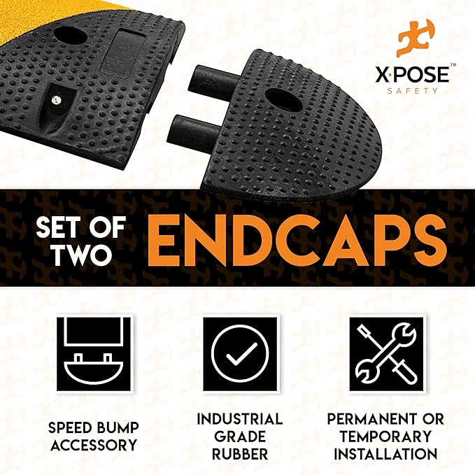 Speed Bump - Rubber Speed Hump Modular Interlocking Design - by Xpose Safety - Image 2