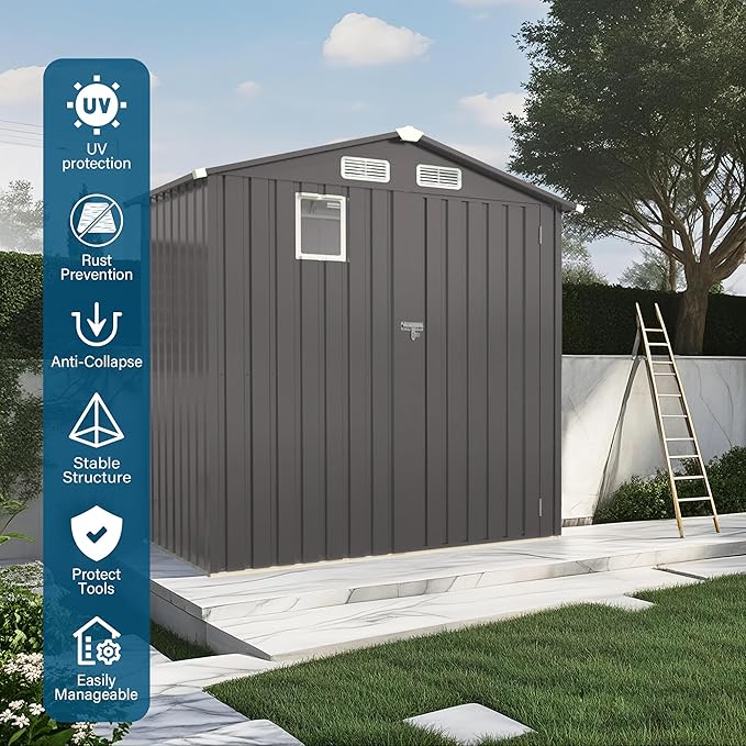 6X3.5 FT Outdoor Storage Shed - Image 6