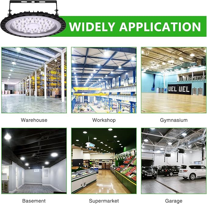 Viugreum 10 Pack 100W UFO LED High Bay Light, 10000LM 6500K Daylight White Led - Image 5