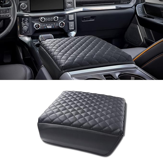 KMMOTORS F150 Center Console Cover, Thick Armrest Cushion, Funda para consola by KMMOTORS