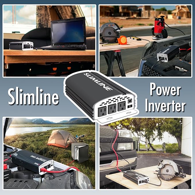 Wagan EL3724 2000W Slim Line AC to DC Power Inverter 2000W TrueRated Continuous - Image 7