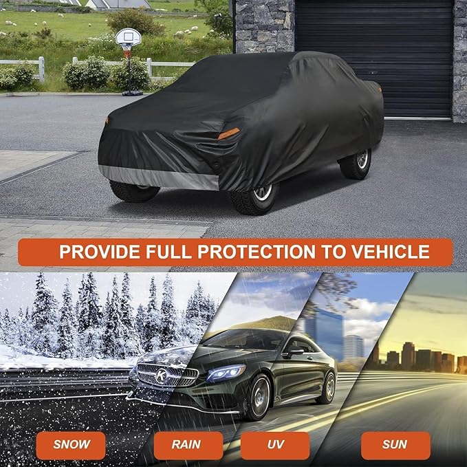 Kayme 7 Layers Truck Cover Waterproof All Weather, Heavy Duty Outdoor Pickup - Image 7