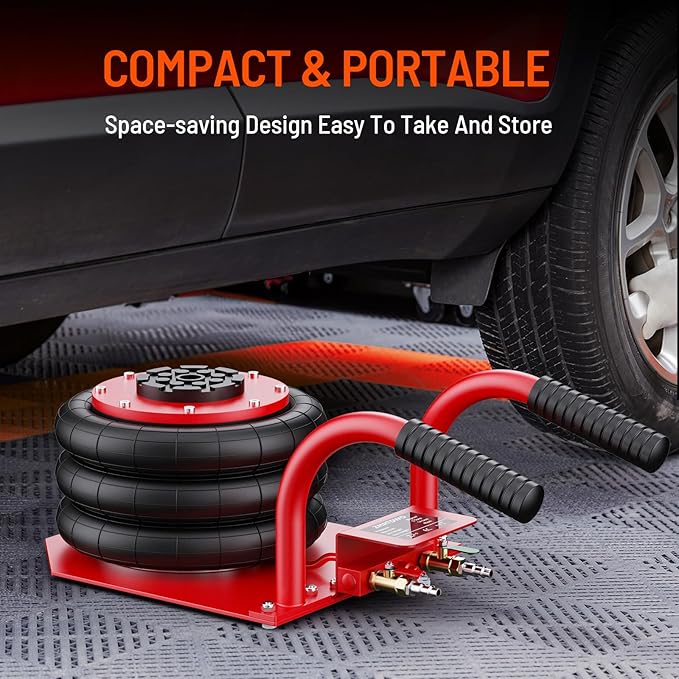Air Jack, 3 Ton/6600 lbs Car Jack, 3-5 s Fast Lifting Pneumatic Jack - Image 4