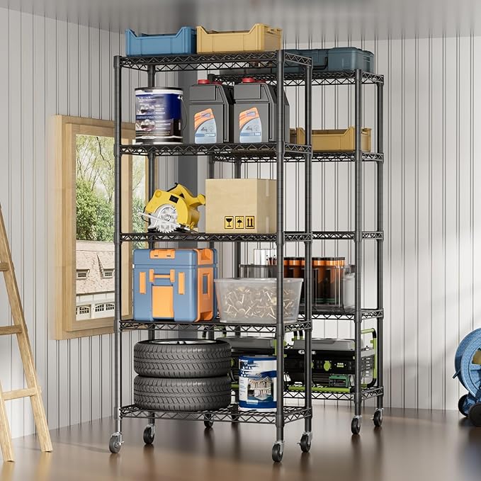 SINGAYE Garage Heavy Duty Shelving Unit Kitchen Pantry Close Home Organizers - Image 9