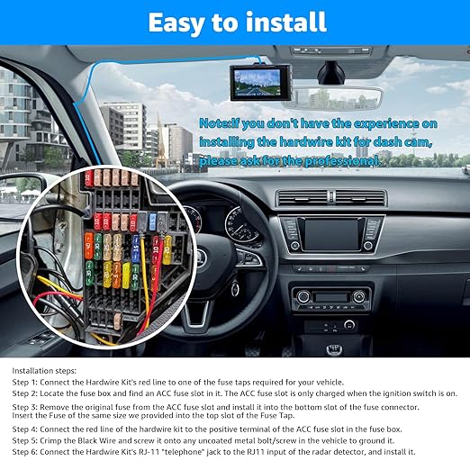 Radar Detector Hardwire Kit, Compatible - Image 6