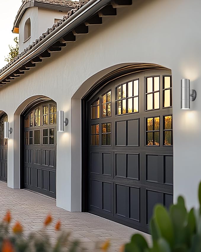 Ken & Ricky Stainless Steel Outdoor Wall Lights, Up Down Exterior Lighting - Image 4
