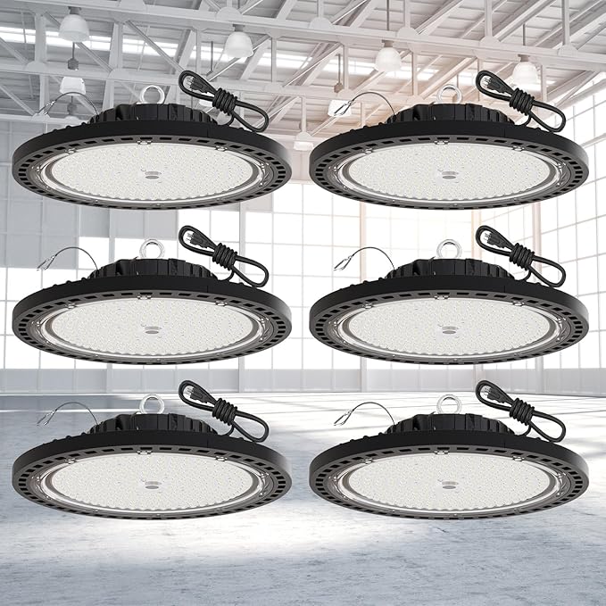 6 Pack UFO LED High Bay Light 150W, 21000 LM, 5000K - Image 2