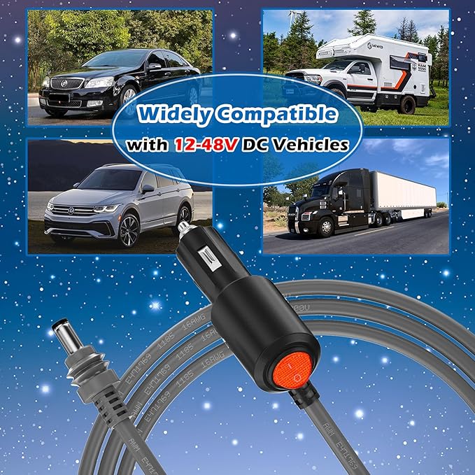 Starlink Mini Cable, 10FT Starlink Mini Car Charger DC Power Cable, 12V-48V - Image 7