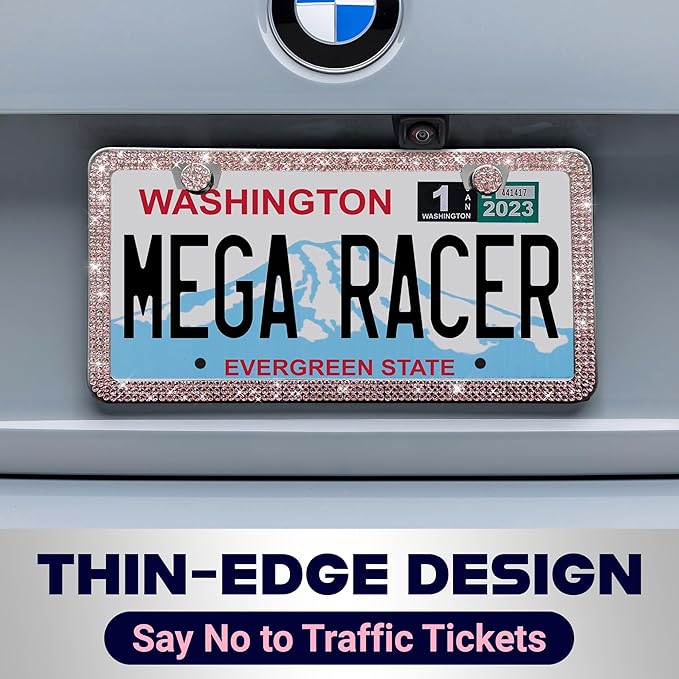 Glamorous Bling License Plate Frame - Image 7