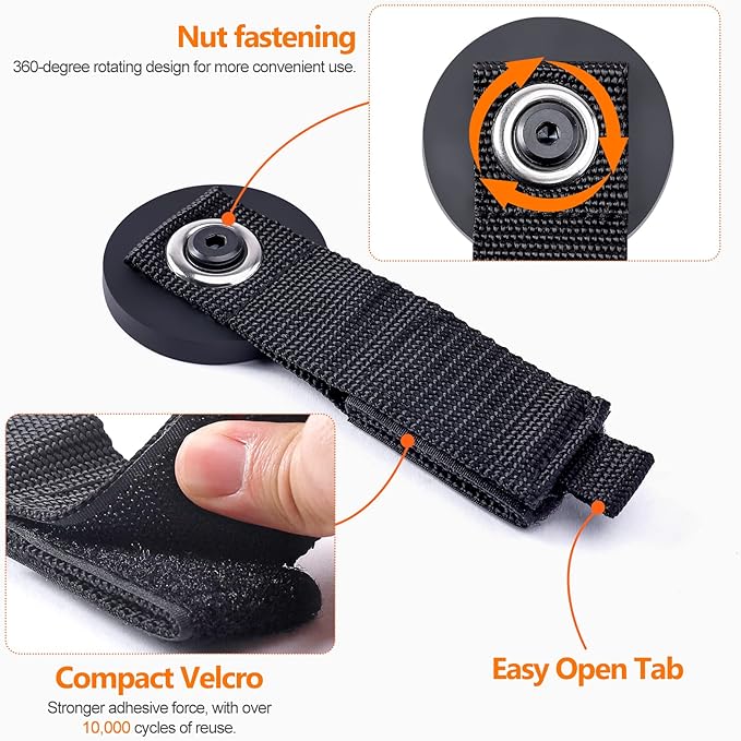 Homde Heavy Duty Magnetic Hook, 2 Velcro Strap and 2 Magnet Holder Combine - Image 4
