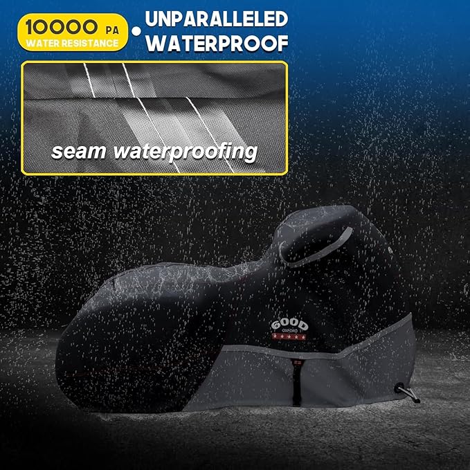 Rosefray Motorcycle Cover 600D Heavy Duty All Season Universal Weather - Image 3