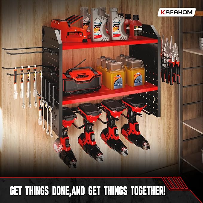 KAFAHOM Power Tool Organizer for Tool Storage, Drill Holder Wall Mount - Image 4