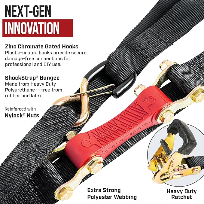 Ratchet Strap, 500 LB WLL / 1, 500 LB Break Strength - Image 3