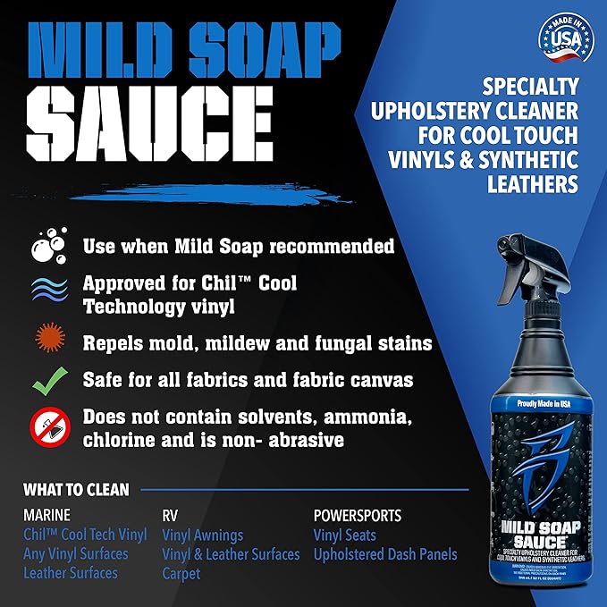 Boat Bling Mild Soap Sauce Premium Upholstery Cleaner, - Image 2