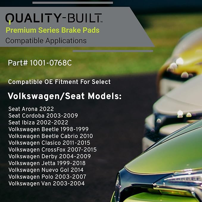 Premium Ceramic Front Brake Pads Compatible - Image 3