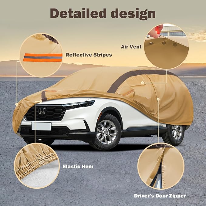 CRV Car Covers Waterproof All Weather Compatible - Image 2