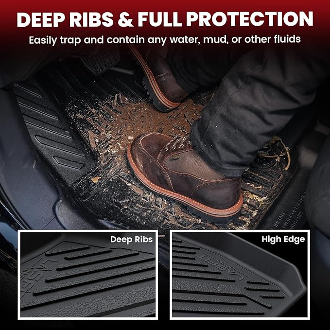 LASFIT Floor Mats & Trunk Mat for Honda Accord Sedan 2013 2014 2015 2016 2017 - Image 3