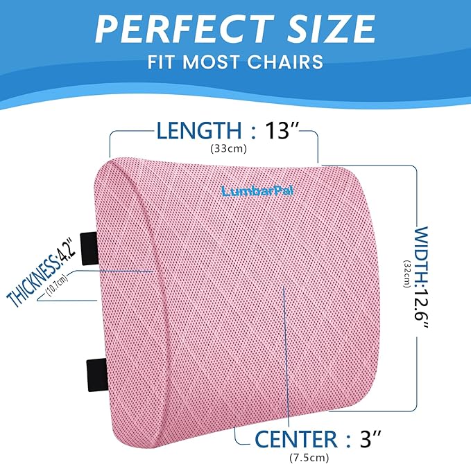 Lumbar Support Pillow for Office Chair Back Support Lumbar Pillow for Car - Image 2