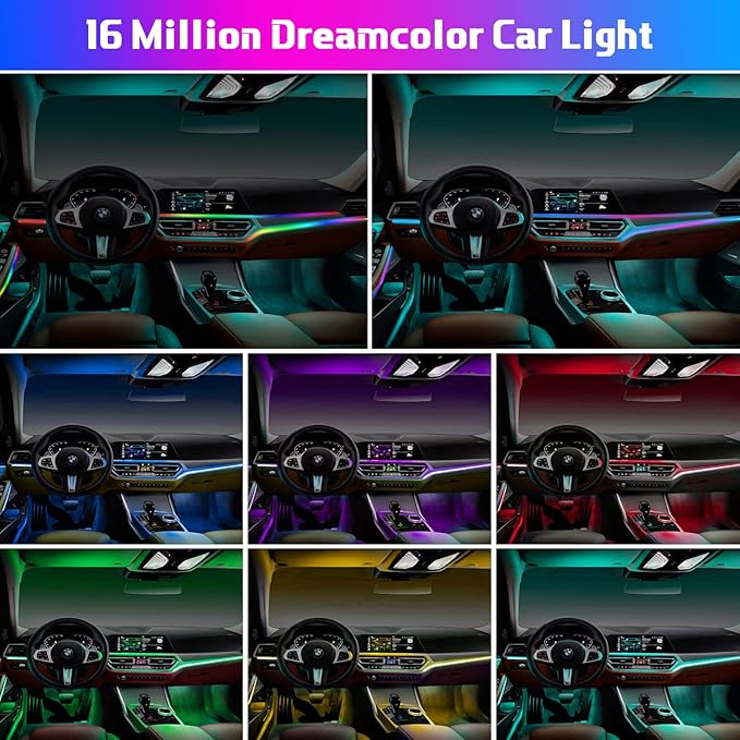 Acrylic Interior Car LED Strip Light, AMKI Car Led Lights Interior - Image 4