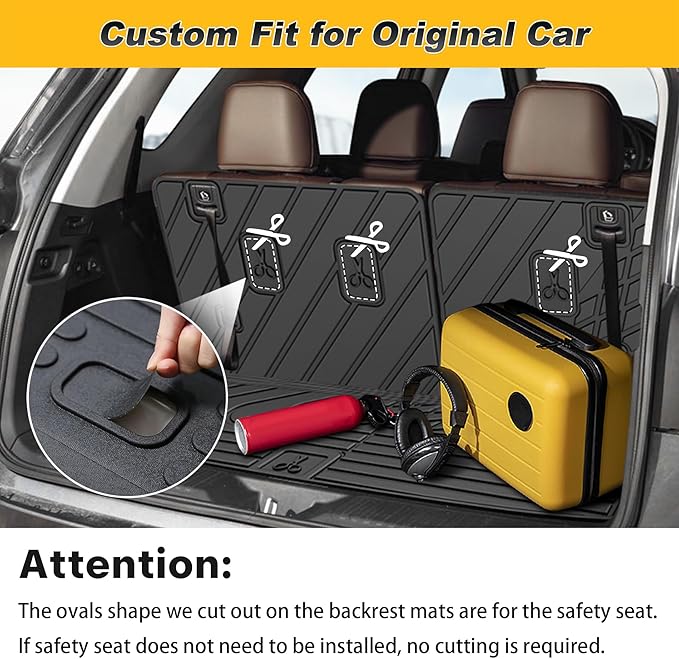2025 Pilot Floor Mats & Cargo Liner & Backrest Mat Fit - Image 8