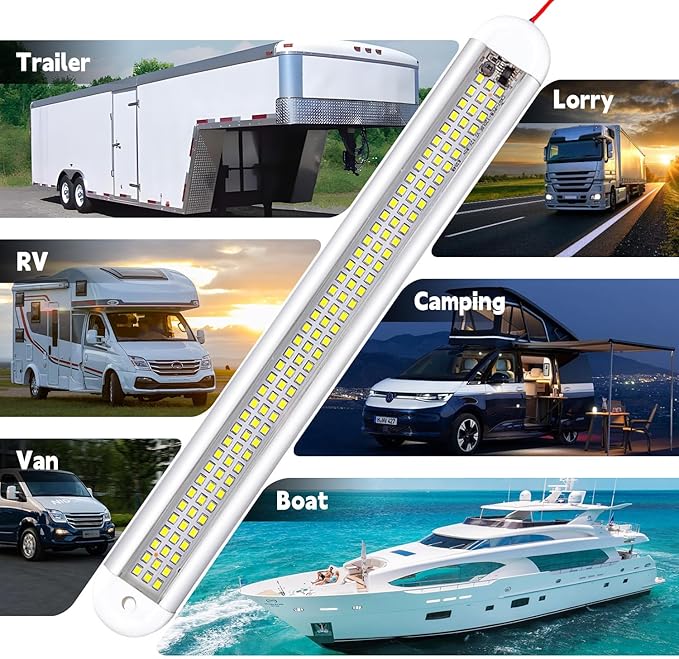 Enclosed Trailer 12v Led Light Bar, 120Leds 1500lm 8W DC 12 Volt Led Strip - Image 4