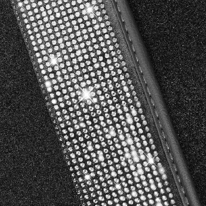 NBTEPEM Bling Car Floor Mats Full Set, Universal Fit Most Cars - Image 6