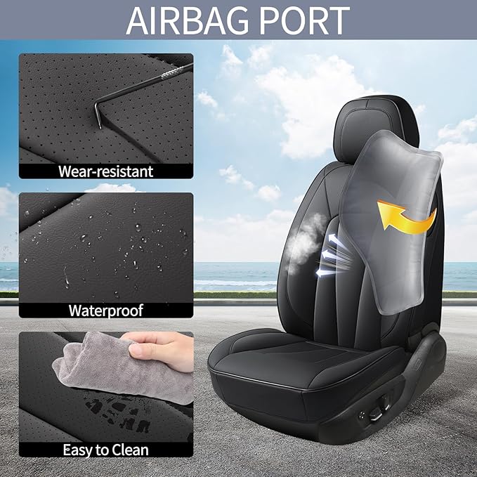 Car Seat Covers, 5 Seats Automotive Seat Covers, Breathable Car Seat Protector - Image 3