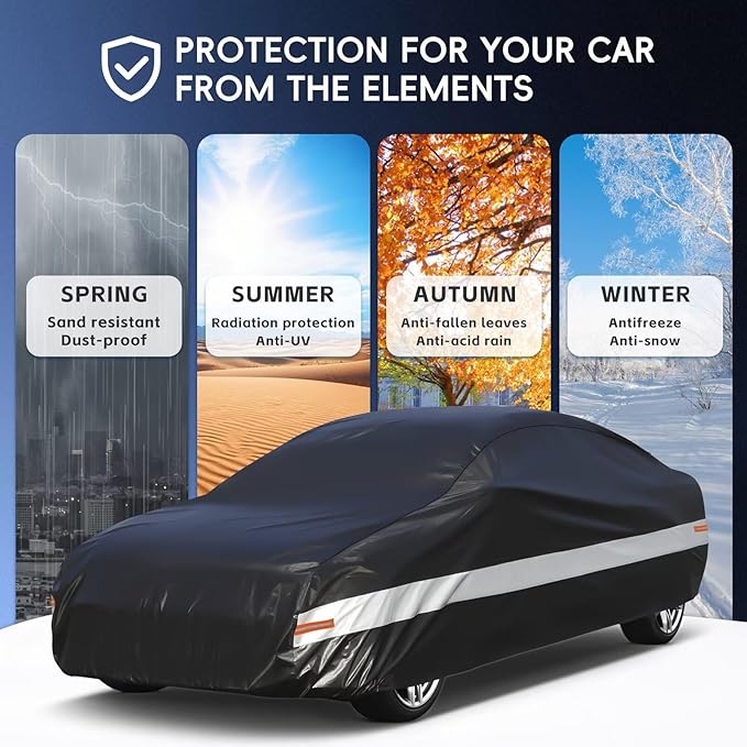 10 Layers Car Cover Custom Fit for Porsche 718, Waterproof All Weather for - Image 5