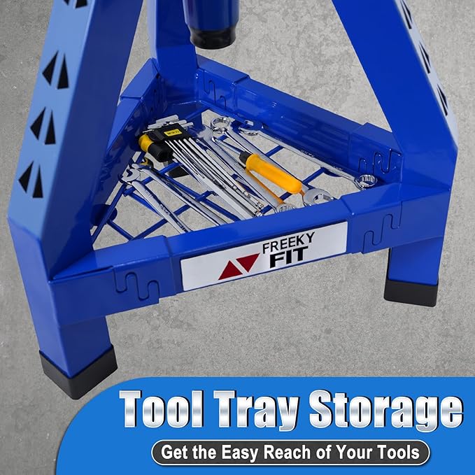 Adjustable Shop Stool, Garage Mechanic Stool Chair, Work Seat - Image 5