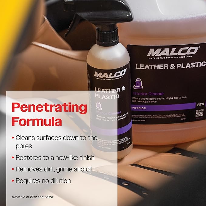 Malco Leather & Plastic Cleaner – Penetrates Deep to Remove Dirt, Grime and - Image 5