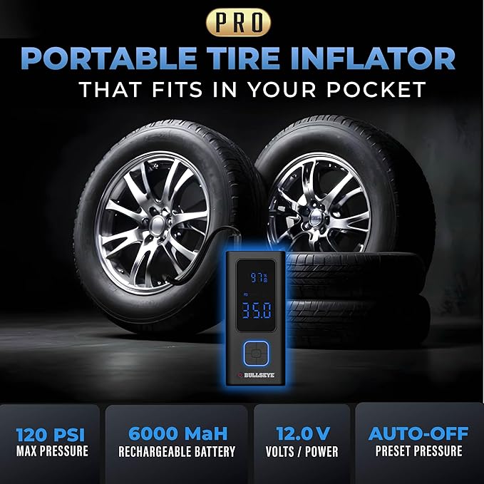 POCKET AIR PRO Tire Inflator Portable Air Compressor by Bullseye Pro - Image 2