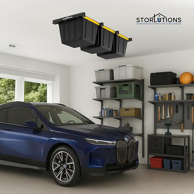 Heavy Duty Adjustable Ceiling Mount Garage Shelving - Image 2
