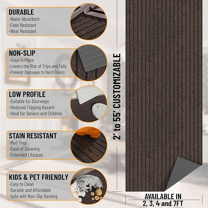 Ottomanson Mud Mat 2' x 2' Entryway Rug - Image 3