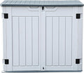 DWVO Outdoor Weather-Resistant Horizontal Storage Shed, 35 Cu Ft Capacity by DWVO