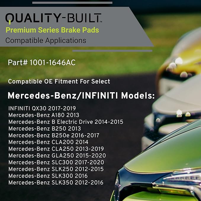 Premium Ceramic Rear Brake Pads Compatible - Image 3