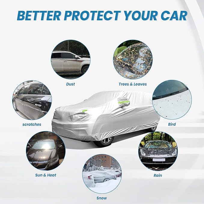 SUV Car Cover Waterproof All Weather, Outdoor Car Covers - Image 3