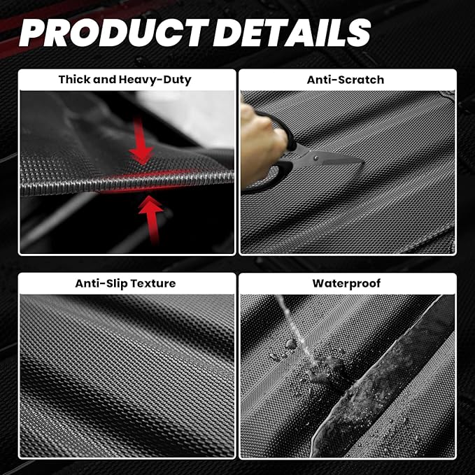 LASFIT Truck Bed Mat Fits for Rivian R1T 2025 2024 2023 2022 Accessories - Image 7