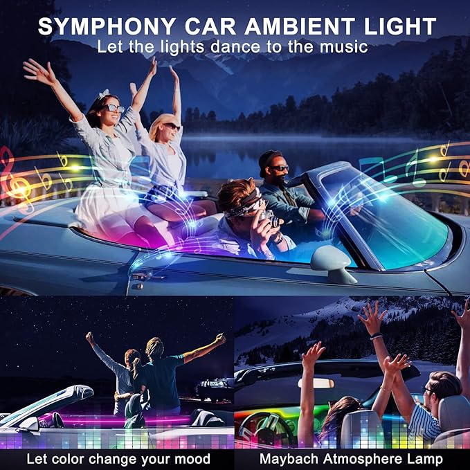 Dream+Color Acrylic Interior Car LED Strip Light - Image 8