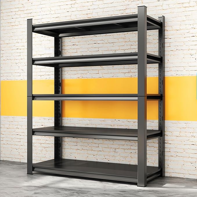 45.3" W Metal Garage Shelving Unit 3500LBS Metal Storage Shelves 5 Tier by Unknown