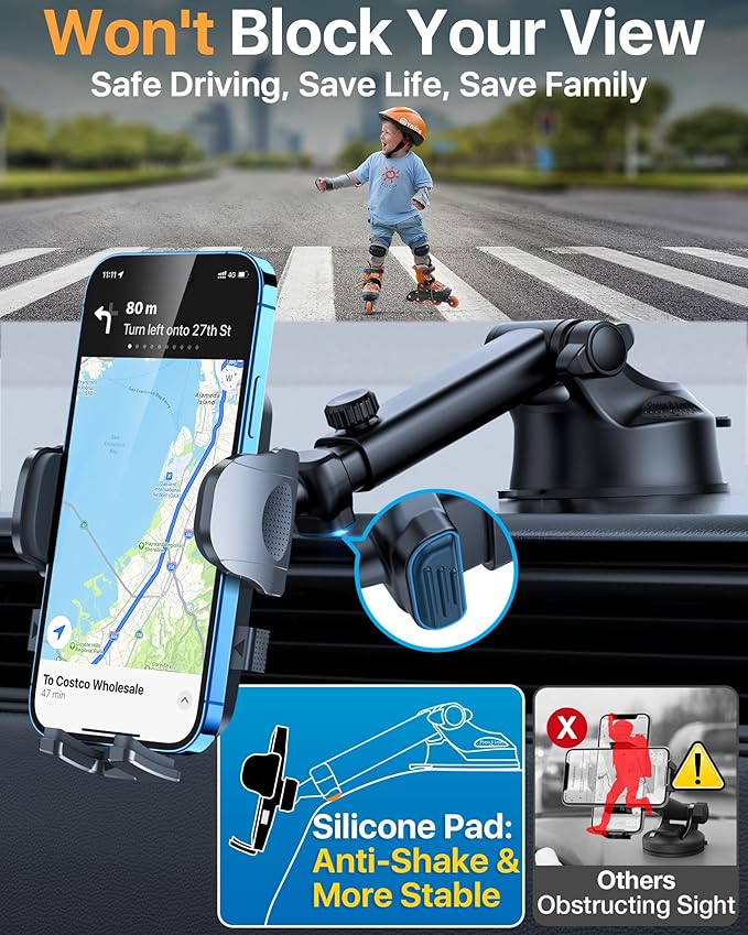 2025 Ultimate Car Phone Mount【98+LBS Strongest Suction & Military-Grade】【Patent - Image 6