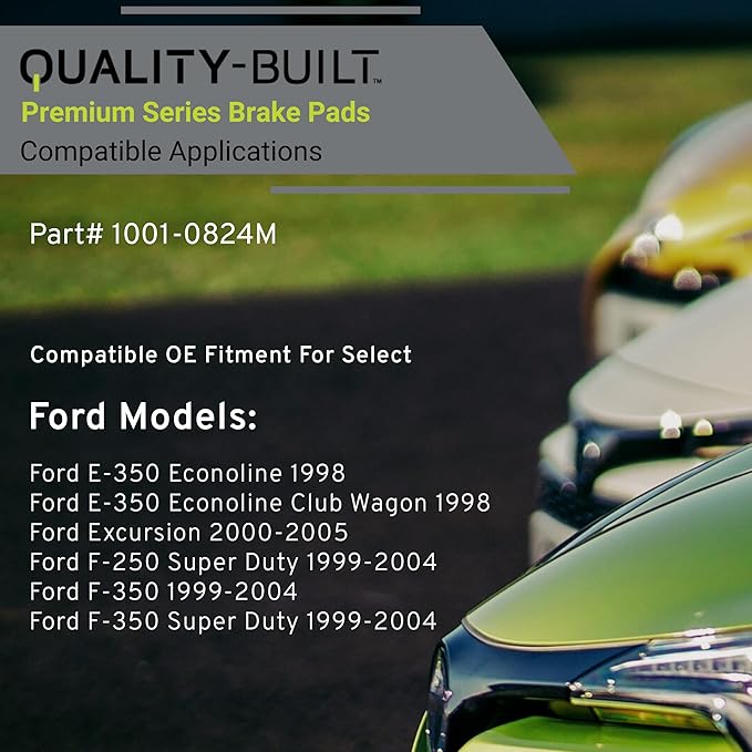 Premium Semi-Metallic Front Brake Pads Compatible - Image 3